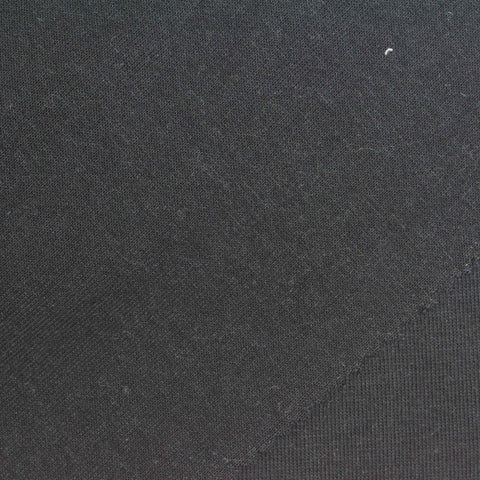Black Scuba Knit, Cotton-Poly