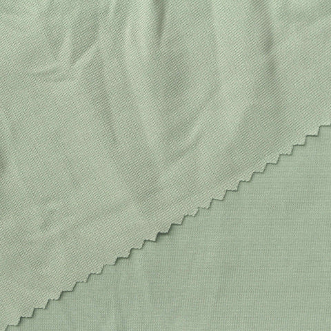 Washed Modal Polyester Knit Fabric, 200 gsm, 170 cm — Green