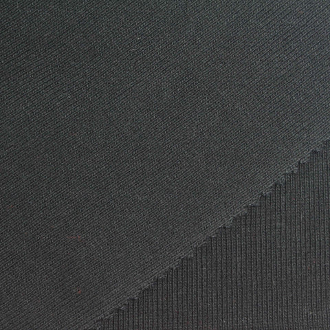 Black Rib Knit, Cotton
