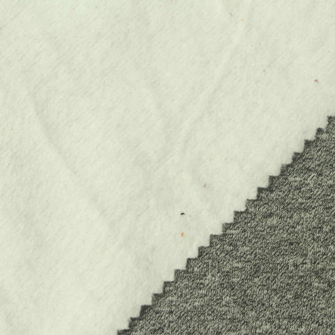 Grey Marl Velvet, Poly-Cotton, 277 gsm