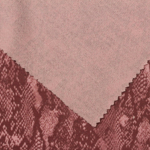 Maroon Snakeskin Knit, Poly-Modal
