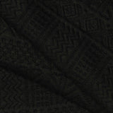 Black Geometric-Diamond Jacquard, Polyester, 286 gsm — photo 1
