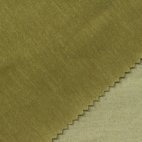 Cotton Polyester Blend Stretch Denim Fabric, 300 gsm, 160 cm — Khaki