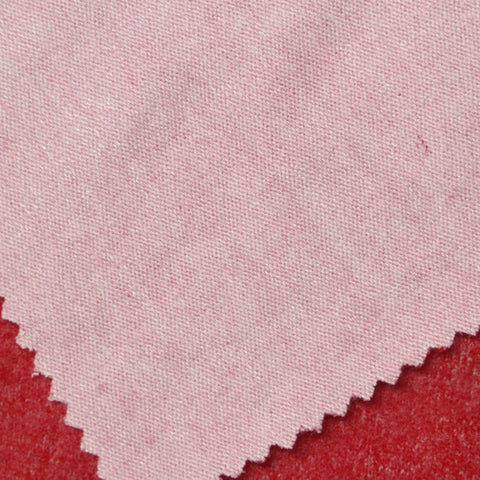 Light Pink Heart Chunky Knit, Viscose-Poly, 365 gsm