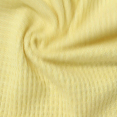 Viscose Polyester Blend Waffle Knit Fabric, 275 gsm, 175 cm — Yellow
