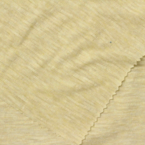 Light Yellow Marl Knit, Cotton-Poly