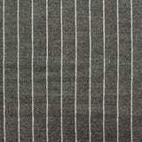 White Vertical-Stripe French Terry, Viscose — photo 1