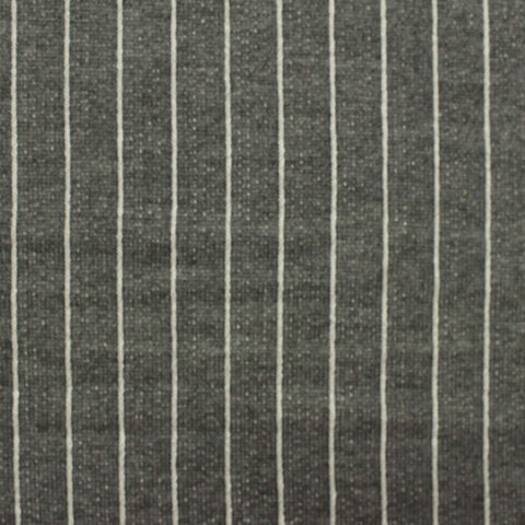 White Vertical-Stripe French Terry, Viscose