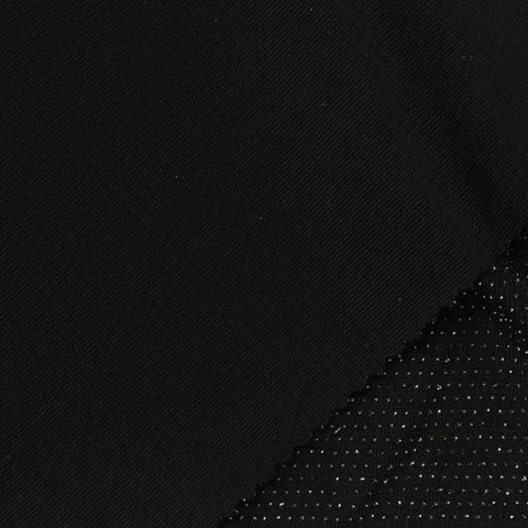 Black Marl Knit, Nylon, 170 gsm