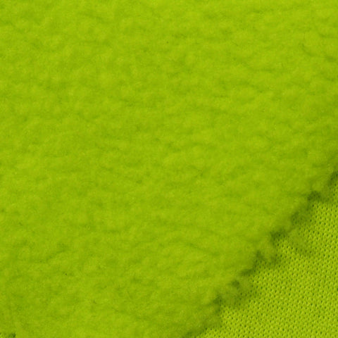 100% Polyester Sherpa Fleece Fabric, 260 gsm — Green, ref EF-234705
