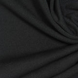 Polyester Stretch Jersey Knit Fabric, 240 gsm, 165 cm — Black — photo 1