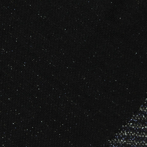 Black Glitter-Stripe Knit, Nylon