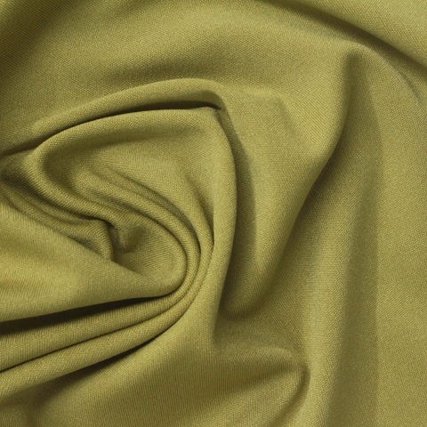 Polyester Stretch Sateen Fabric, 240 gsm, 160 cm — Khaki