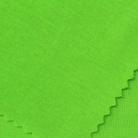 Polyester Stretch Rib Knit Fabric, 190 gsm, 175 cm — Green