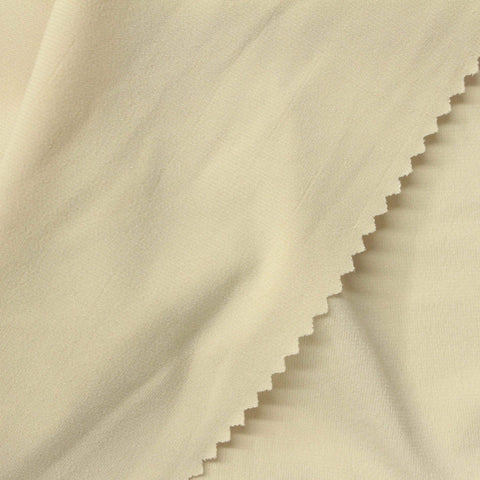 Polyester Stretch ITY Knit Fabric, 215 gsm, 170 cm — Beige