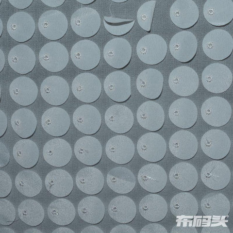Light Grey Dots Woven, Polyester