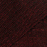 Dark Red Marl Rib Knit, Polyester, 183 gsm — photo 1