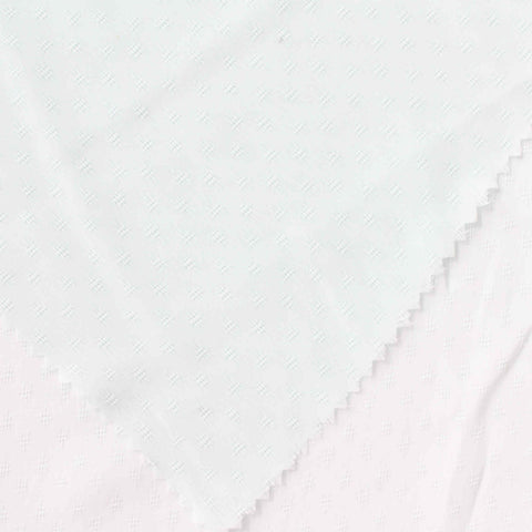 White Small-Diamond Jacquard, Polyester