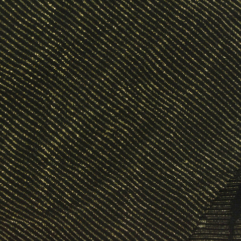 Gold Abstract Pointelle Knit, Polyester, 140 gsm