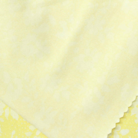 Light Yellow Floral Jersey Knit