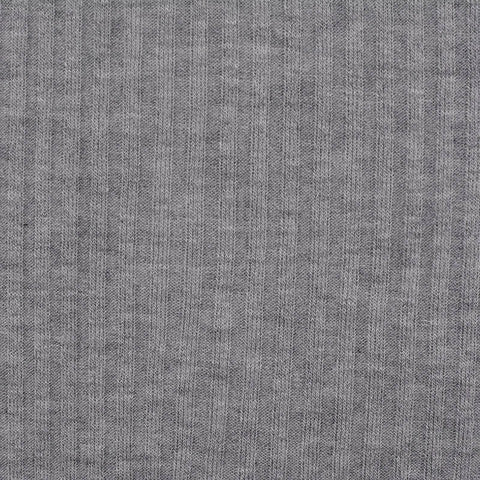 Viscose Acrylic Stretch Rib Knit Fabric, 161 gsm — Grey