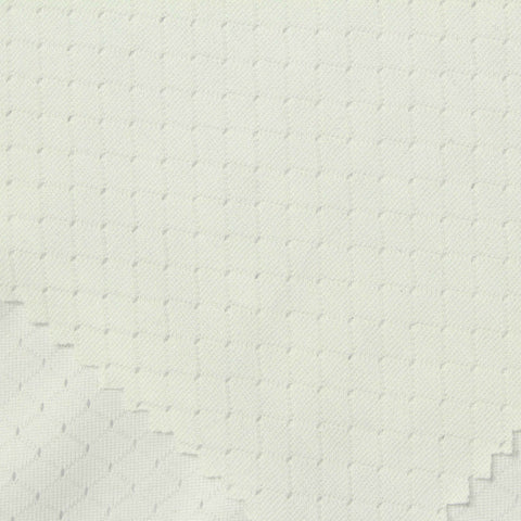 White Tone-on-Tone Diamond Mesh, Polyester