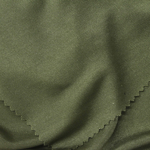 Polyester Stretch Rib Knit Fabric, 240 gsm — Green, ref EF-275654