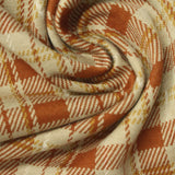 Cream Plaid Jacquard, Poly-Viscose, 320 gsm — photo 1