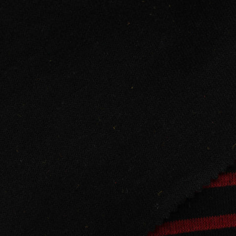 Red Horizontal-Stripe Interlock Knit, Poly-Acrylic