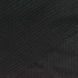 Polyester Stretch Rib Knit Fabric, 220 gsm, 160 cm — Black — photo 1