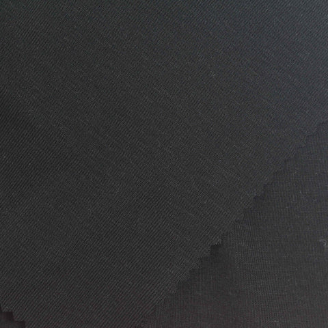 Black Rib Knit, Acrylic-Tencel Lyocell