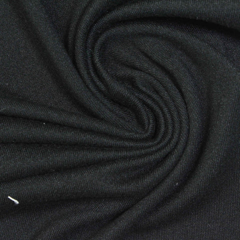 Brushed Polyester Stretch Milk Silk Knit Fabric, 220 gsm, 147 cm — Grey