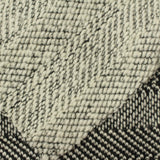 Black Chevron Chunky Knit, Cotton-Poly, 375 gsm — photo 1