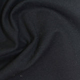 Viscose Nylon Stretch Ponte Knit Fabric, 370 gsm, 160 cm — Black — photo 1