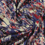 Purple Splatters Jersey Knit, Cotton-Linen — photo 1
