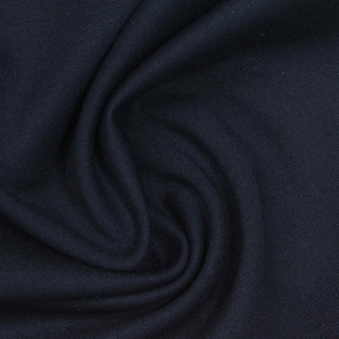Dark Navy Ponte Knit, Viscose-Nylon