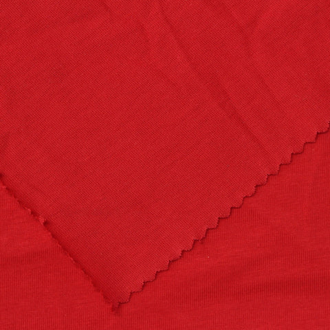 Cotton Polyester Jersey Knit Fabric, 180 gsm — Red