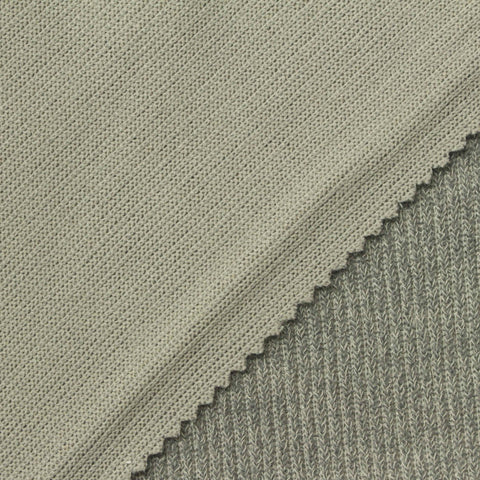 Sage Heather Rib Knit, Polyester