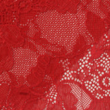 Red Floral Lace, Nylon-Spandex — photo 1