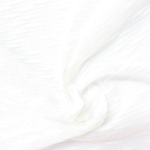 100% Polyester Chunky Knit Fabric, 275 gsm, 168 cm — White