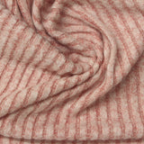 Brushed Viscose Polyester Stretch Rib Knit Fabric, 172 gsm, 152 cm — Pink — photo 1