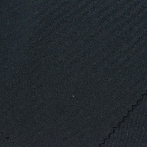Brushed Polyester Stretch Scuba Knit Fabric, 360 gsm, 160 cm — Navy