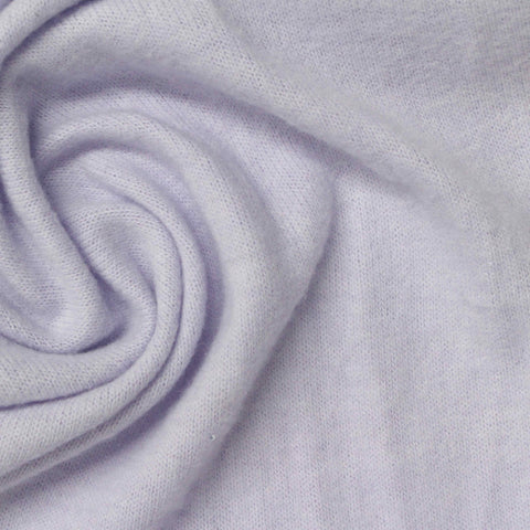 Brushed Polyester Viscose Stretch Chunky Knit Fabric, 190 gsm, 170 cm — Purple
