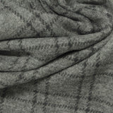 Dark Grey Check Interlock Knit, Poly-Viscose, 216 gsm — photo 1