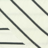 Dark Grey Horizontal-Stripe Jersey Knit, Viscose — photo 1