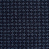Dark Blue Tone-on-Tone Diamond Interlock Knit, Polyester — photo 1