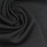 Polyester Stretch Interlock Knit Fabric, 290 gsm, 165 cm — Black — photo 1