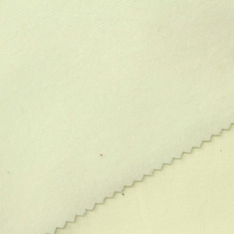 Polyester Cotton Stretch Velvet Fabric, 480 gsm, 165 cm — Yellow