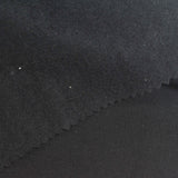 Brushed Cotton Polyester French Terry Fabric, 295 gsm, 170 cm — Black — photo 1