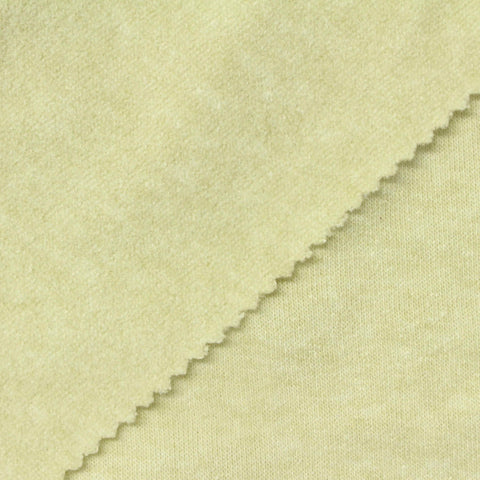 Viscose Polyester Blend French Terry Fabric, 280 gsm, 185 cm — Yellow, ref EF-262949